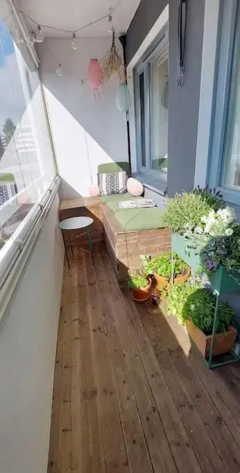 A riverside Apartment surrounded by parks