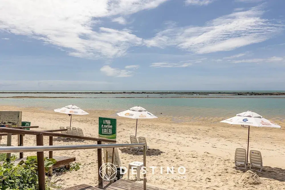 Cobertura Pé na Areia | Vista Deslumbrante | Luxo | Barra Bali | Destino BSM 402