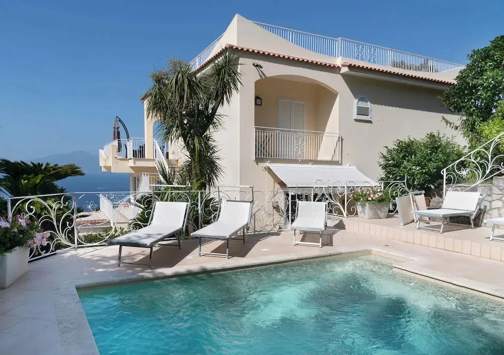 Villa With Panoramic Vesuvius And Sorrento Views With Private Pool
