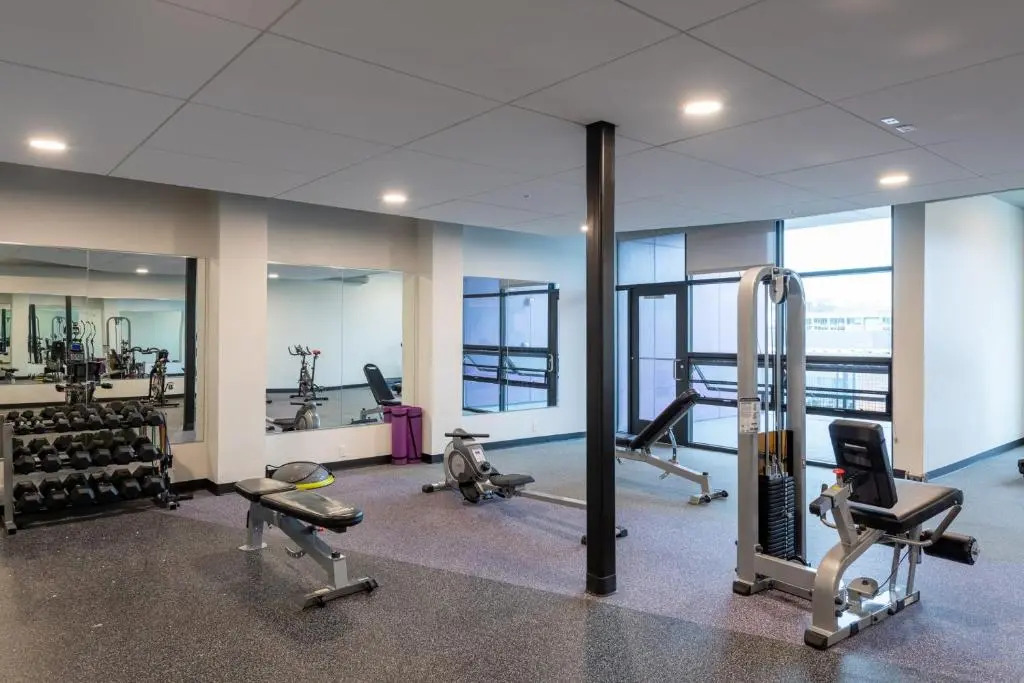 Flexhome Skywalk to Fiserv U3 RooftopGymParking