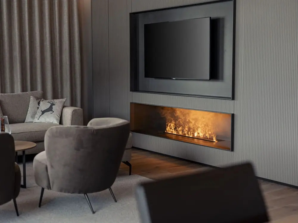 Penthousesuite Kr ndl mit Kamin Westendorf