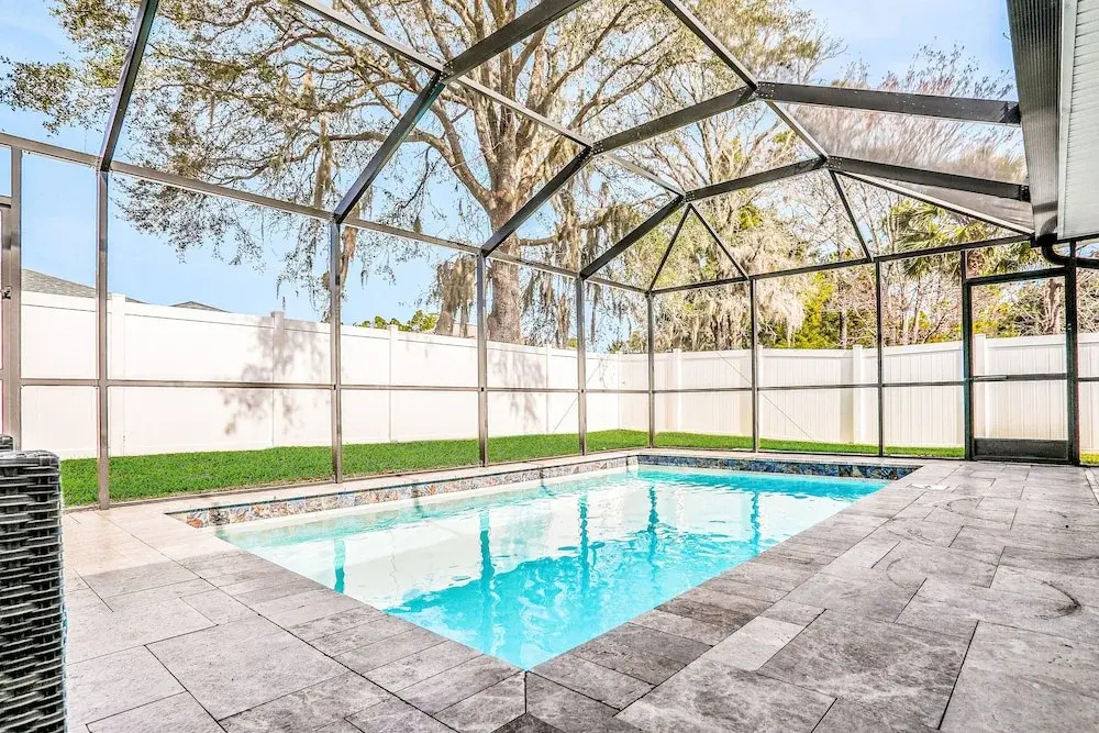 Brand-new Duplex With Screened Pool, Furnished Lanai, Grill, AC, & Washer/dryer