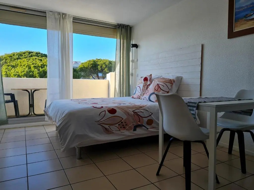 Studio climatisé 1 à 4 personnes vue mer