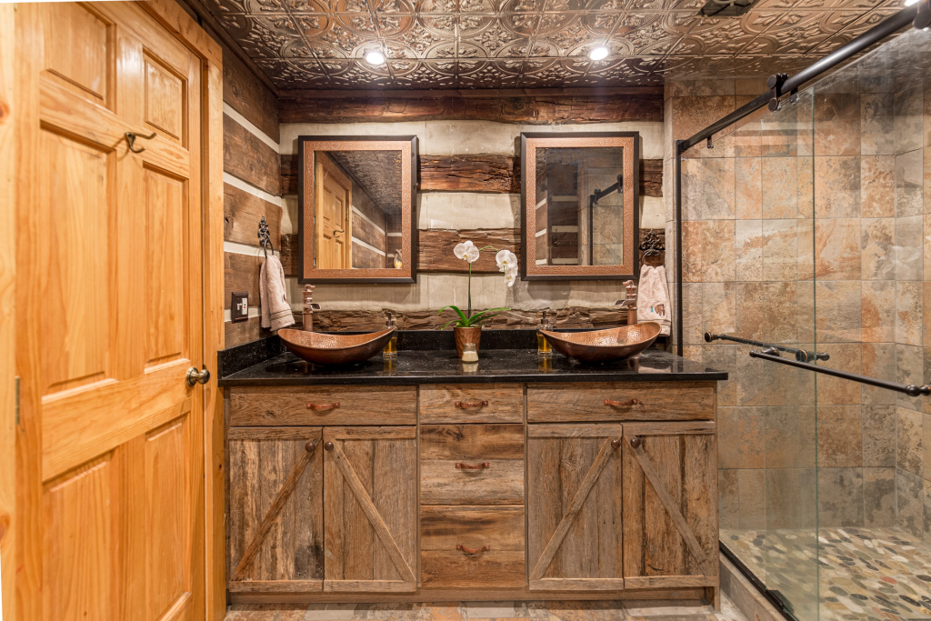 Hand Hewn Hideaway Stunning Gatlinburg Cabin with Hot Tub Table Games and Outdoor Oasis