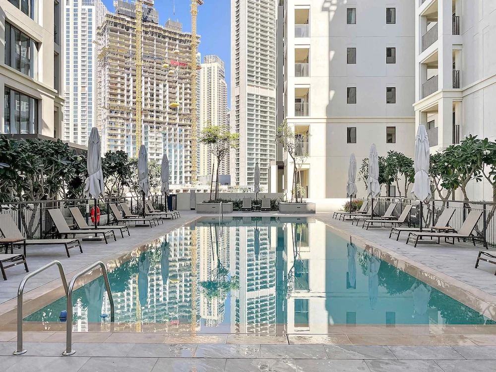 Silkhaus Stylish 1bdr With Pool Balcony Dubai Creek Harbour