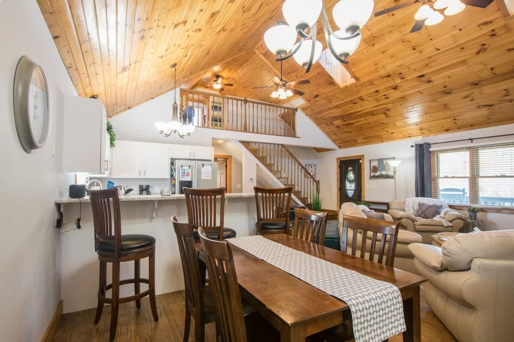 Rustic 4BR w Deck Firepit Darts Near Golf