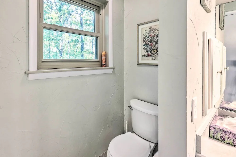 Furnished Deck w/ Views: Hot Springs Cottage