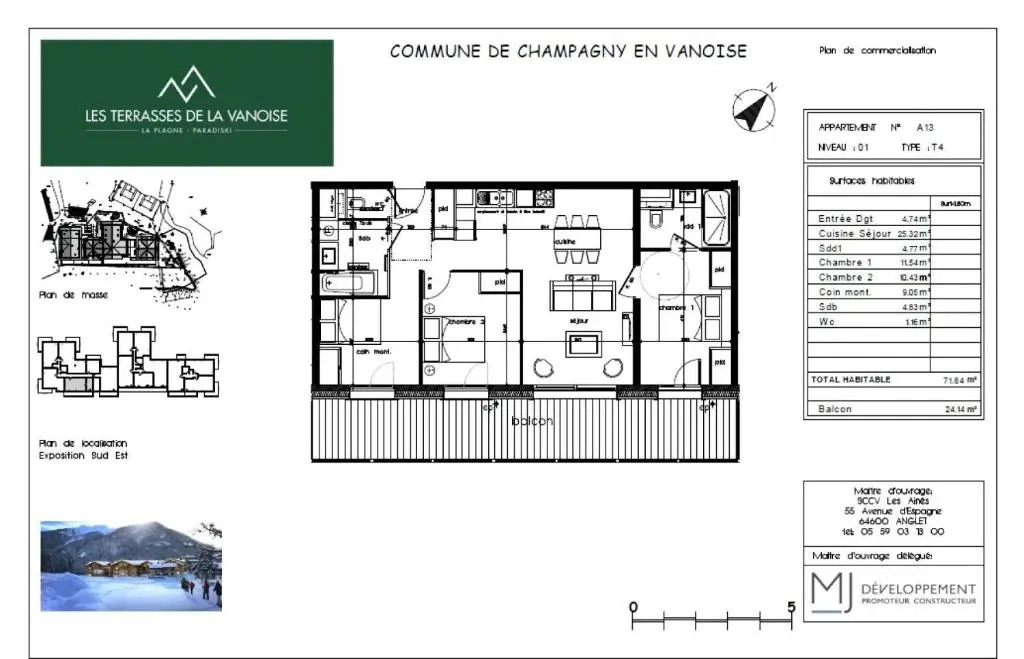 Résidence LES TERRASSES DE LA VANOISE - Appartement EXCLUSIF ! LES TERRASSE 404