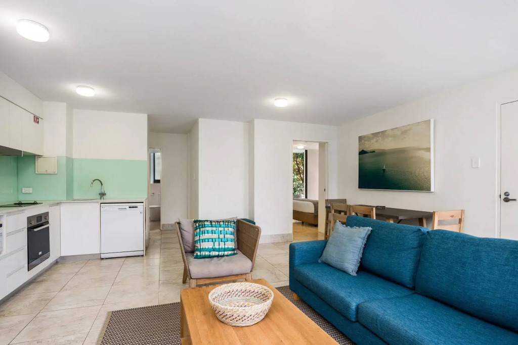 Bayview Beachfront Apartments, in town right on the beach