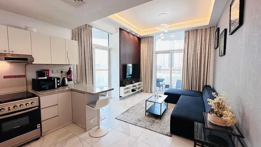 Premium 2 Bedroom with Burj Khalifa and Canal view in Millennium Binghatti Residence