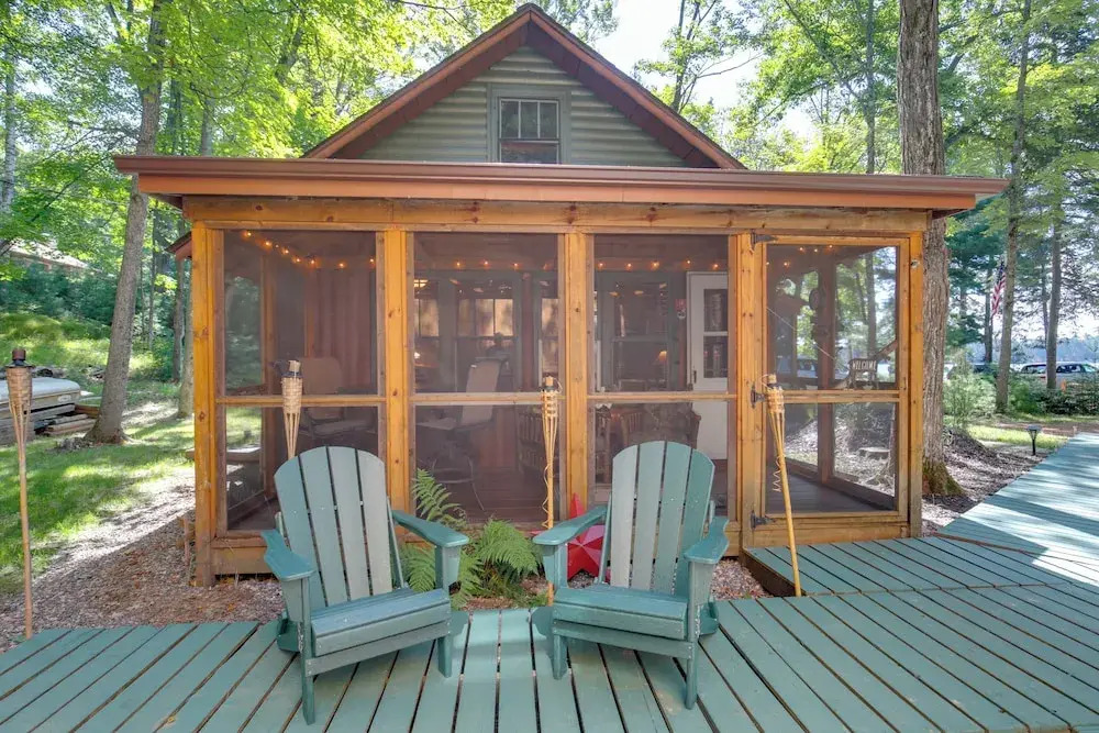 Dock & Beach Access: Duplex Lake Cabin!