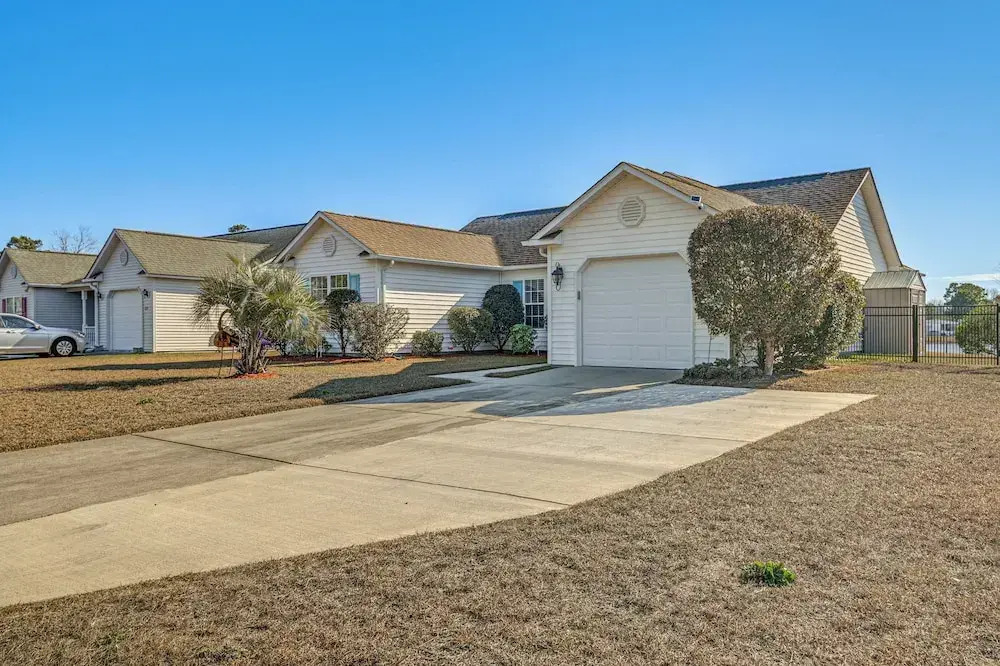 Patio, Yard & Lake Views: Home in Myrtle Beach!