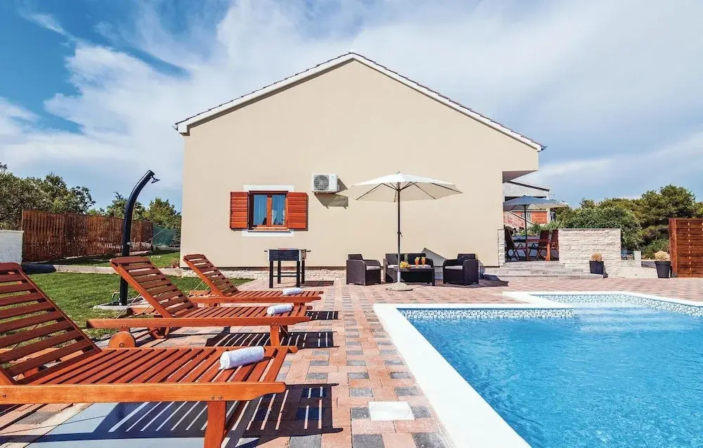 Beautiful Home in Biograd With 2 Bedrooms, Wifi and Outdoor Swimming Pool