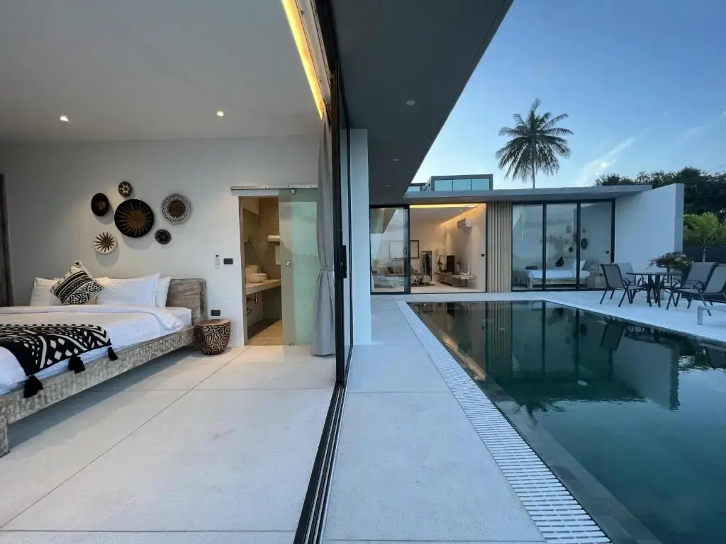 AURA AIR 1, pool & seaview villa, Choengmon 500m