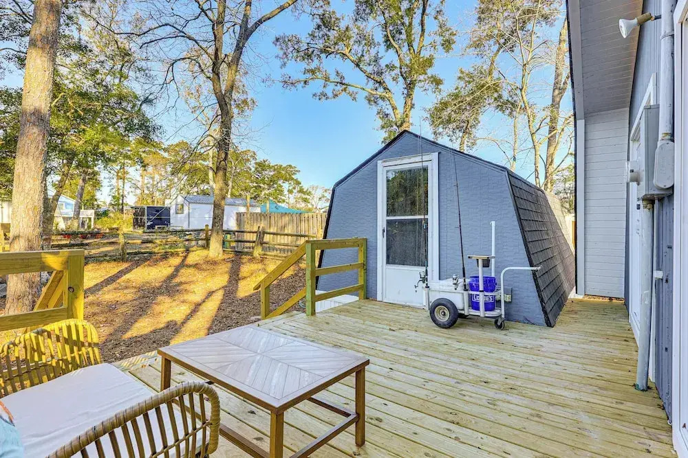 Boat, Fish & Bike: Oak Island Home w/ Large Yard