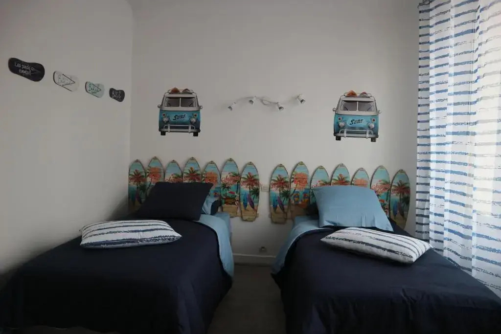 100m plage Appt 3ch 6pers avec fibre patio barbecue
