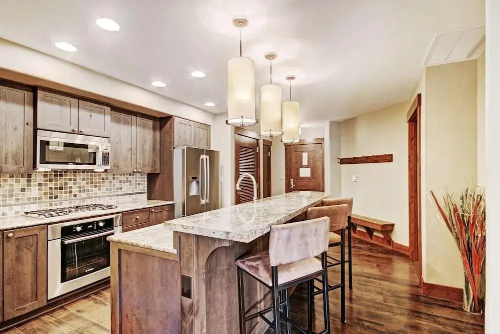 Luxury  At Base Of Peak 8, Steps From Winter Activities 2 Bedroom Condo by RedAwning