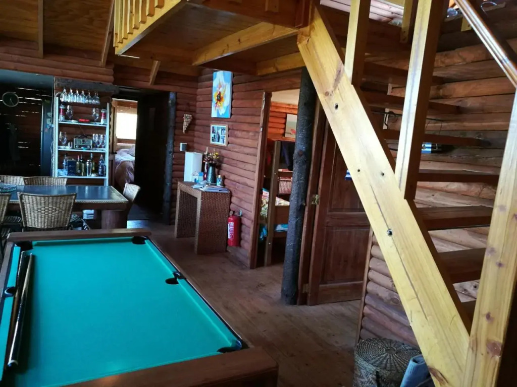 lodge con piscina privada, parcela de campo