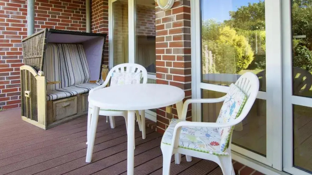 Sandfloh - ruhig gelegenes Apparment mit Terrasse und Strandkorb