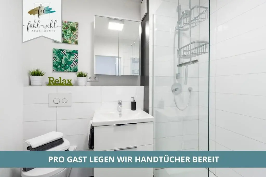 Apartment am Hofgarten - 2 Zi Küche, Duschbad, Balkon und Parkplatz