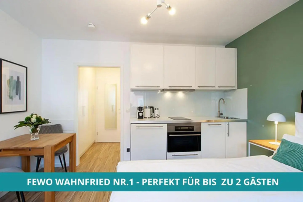 Wahnfried Nr1 - City Apartment mit Küche, Duschbad und Balkon - zentral aber ruhig
