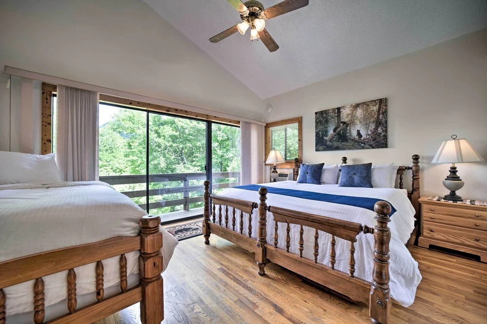 Mountain Views & Deck: Spacious Bryson City Home!