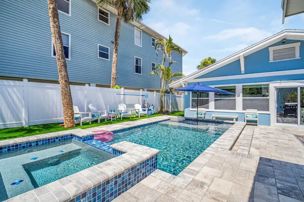 NEW Beach Envy 4BR Pool Spa Steps From Sand