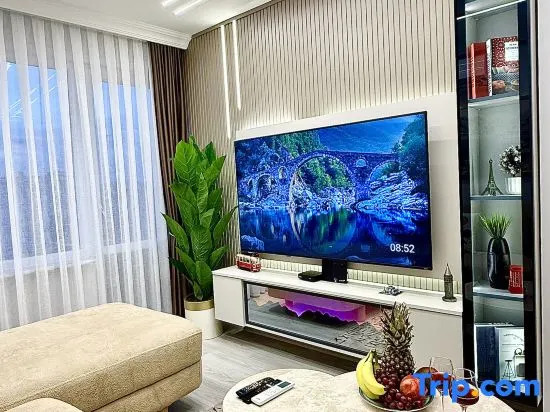 Fully furnished 2+1 luxury apartment with sea view
