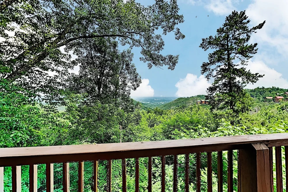 View W/ Hot Tub, Sauna, Theater & Pool! 2 Bedroom Cabin