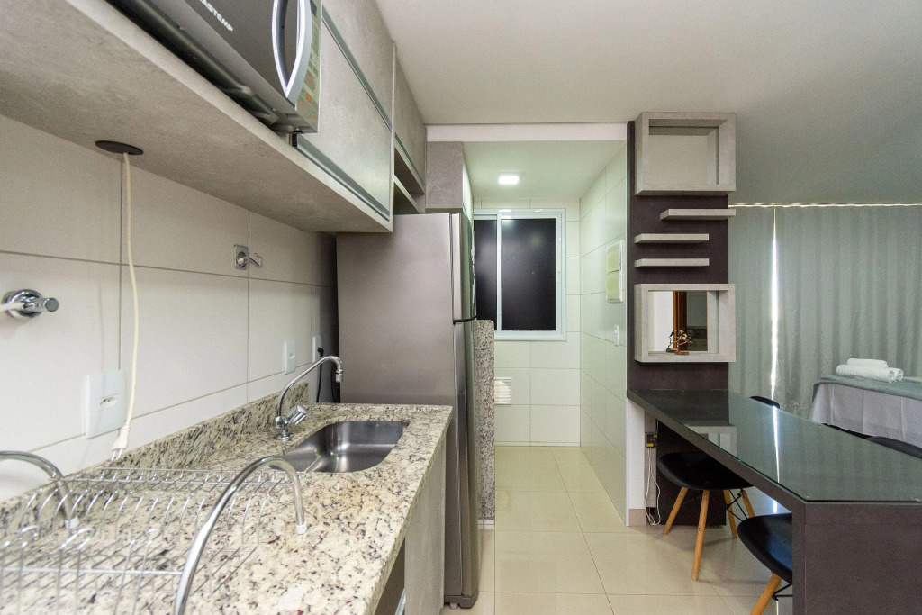 Flat moderno e completamente mobiliado no Setor Bueno - Edifício The Expression - TH1806