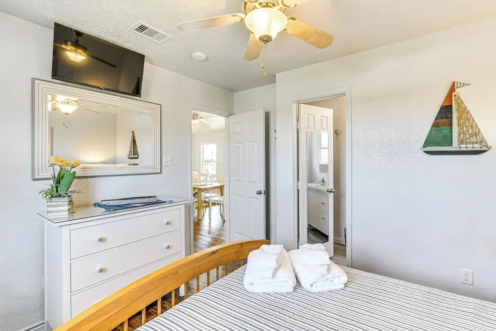 1 Block to Surfside Beach: Home w/ Gulf Views!