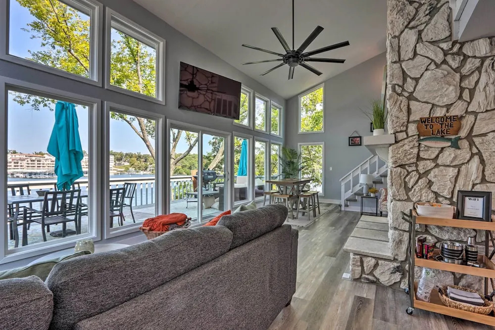 Boat Dock, Furnished Deck! Lakefront Ozarks Home