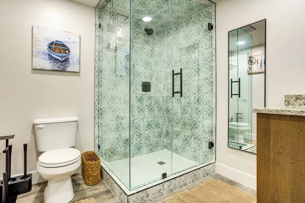 Hot Tub & Rec Room at Massive Bear Lake Home!