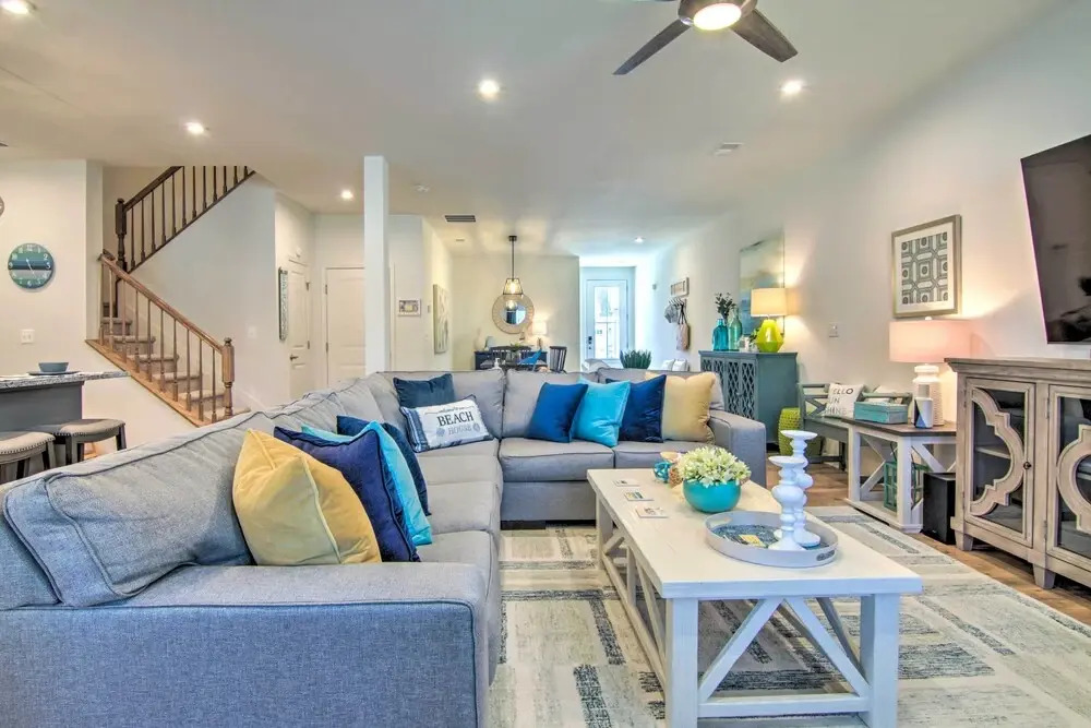 Porch + Pool Access: Millville Townhome!