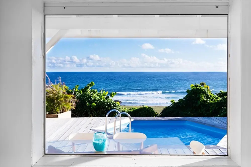 Villa with 4 Bedrooms in Le Moule, with Wonderful Sea View, Private Pool, Enclosed Garden - 200 M From the Beach