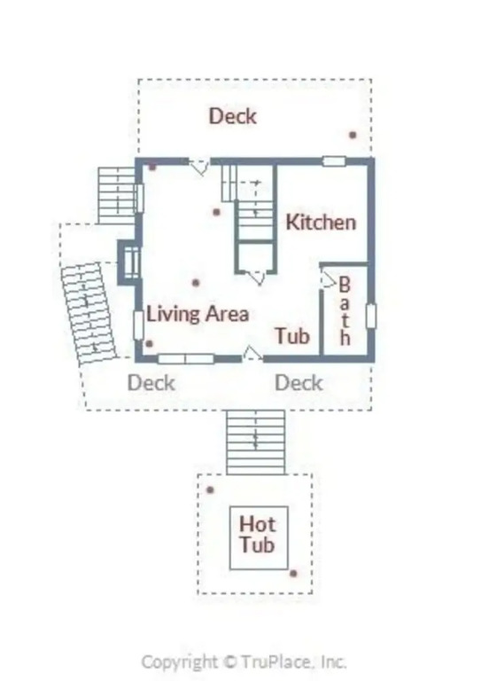 The Honeymooner 1 Bedroom Cabin