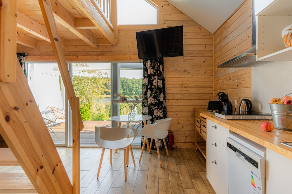 Scandinavian house overlooking the lake