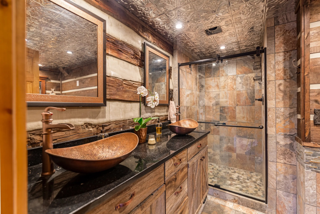 Hand Hewn Hideaway Stunning Gatlinburg Cabin with Hot Tub Table Games and Outdoor Oasis