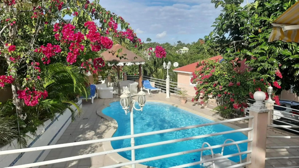 Appartement d'une chambre avec piscine partagee balcon et wifi a Sainte Anne a 6 km de la plage
