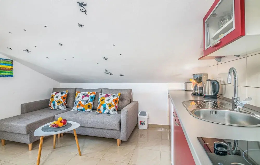 Awesome Apartment in Njivice With Wifi and 1 Bedrooms