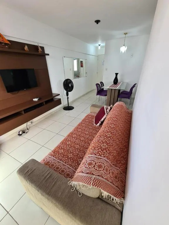 Grande Apartamento 2/4 beira-mar