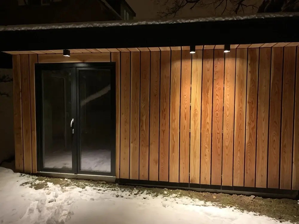 Bedroom and small private bathroom