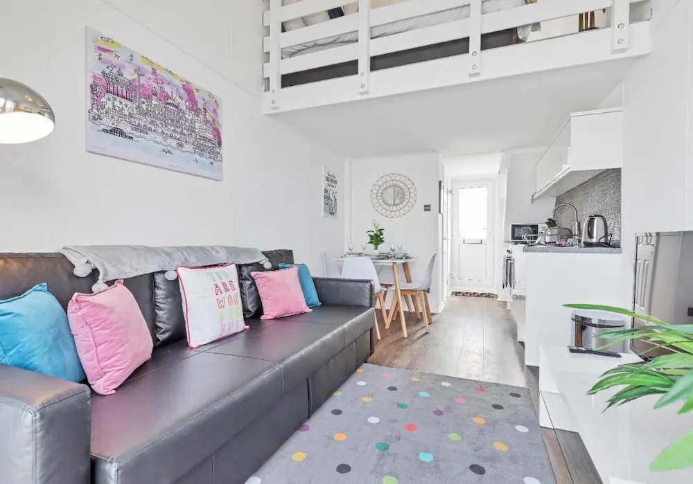On the Water 3 Waterside Studio Mezzanine Bedroom Terrace Overlooking the Harbour