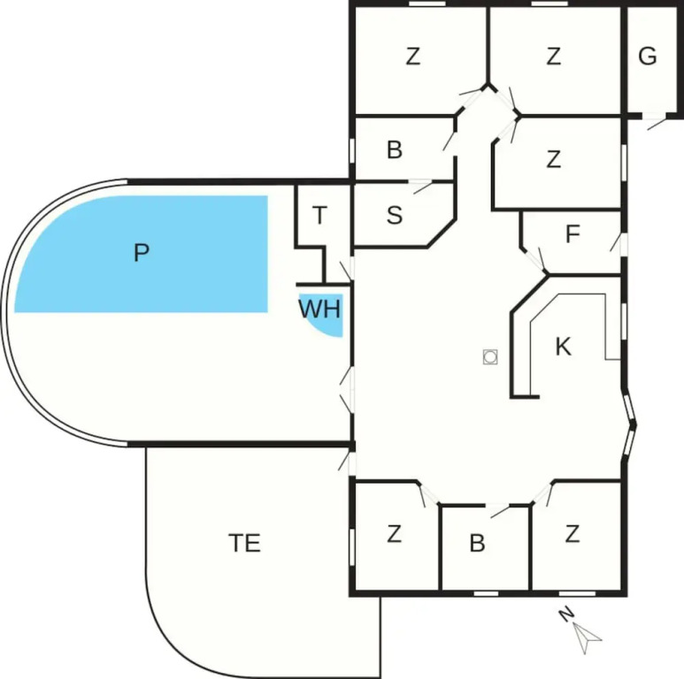 Spacious Holiday Home in Humble near Beach