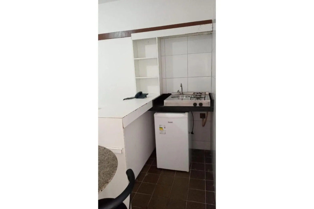 805 Lindo Flat mobiliado com vista lateral mar na Praia de Iracema