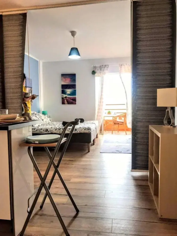 Studio in Puerto de la Cruz, with Wonderful Sea View, Shared Pool, Furnished Balcony - 250 M From the Beach