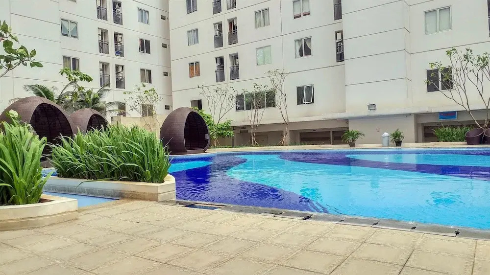 Connect to Pool 2BR Apartment at Bassura City