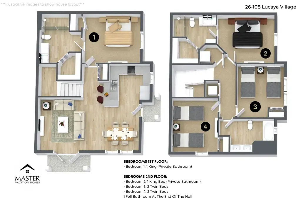 4 Bd 3 Ba Lucaya Village 26-108