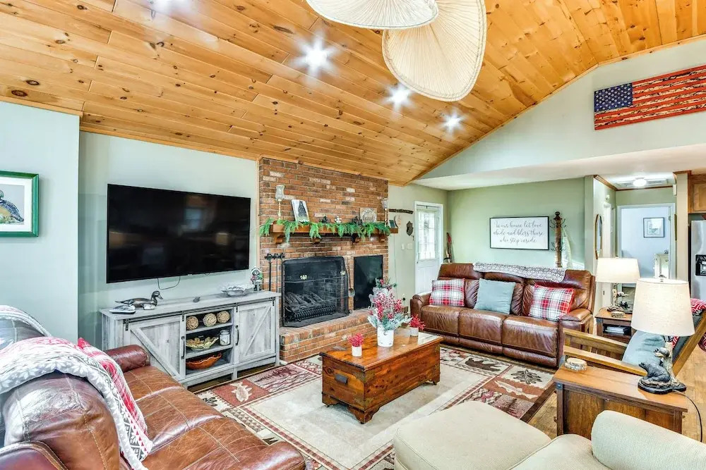Pool & Golf Club! Riverfront Retreat in Newland