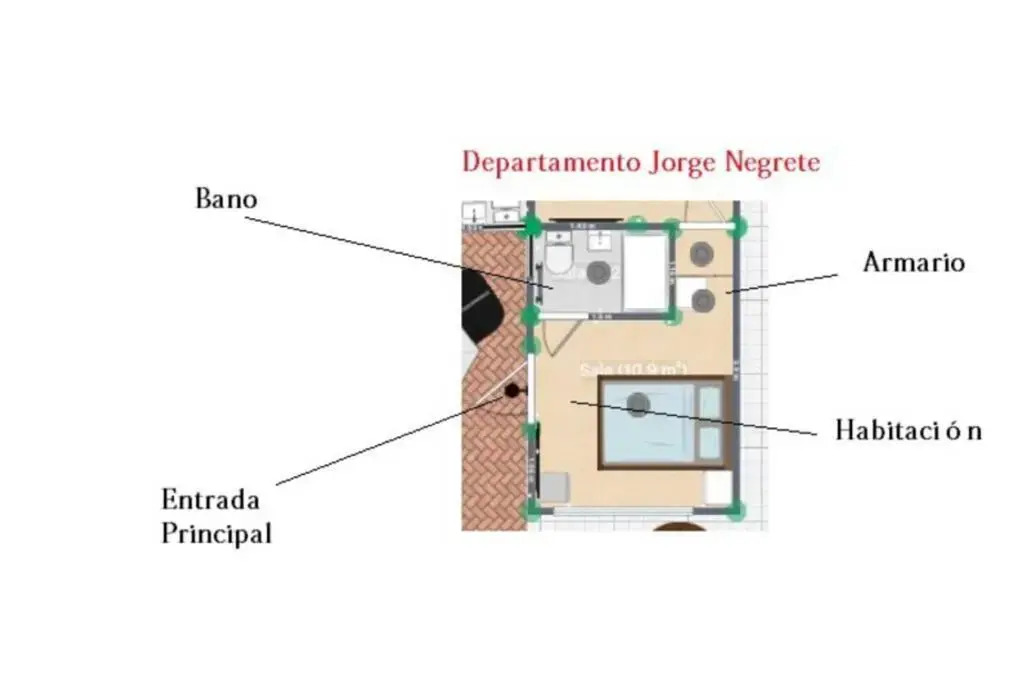 Jorge Negrete. Habitación con baño privado en Ciudad de México